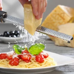 Rallador Premium Zester rojo 32,5 cm - Acero inoxidable - Microplane