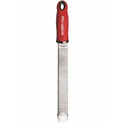 Rallador Premium Zester rojo 32,5 cm - Acero inoxidable - Microplane