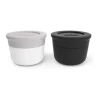 Recipientes blanco y gris y negro 40 ml (2) - Polipropileno (sin BPA) - Monbento
