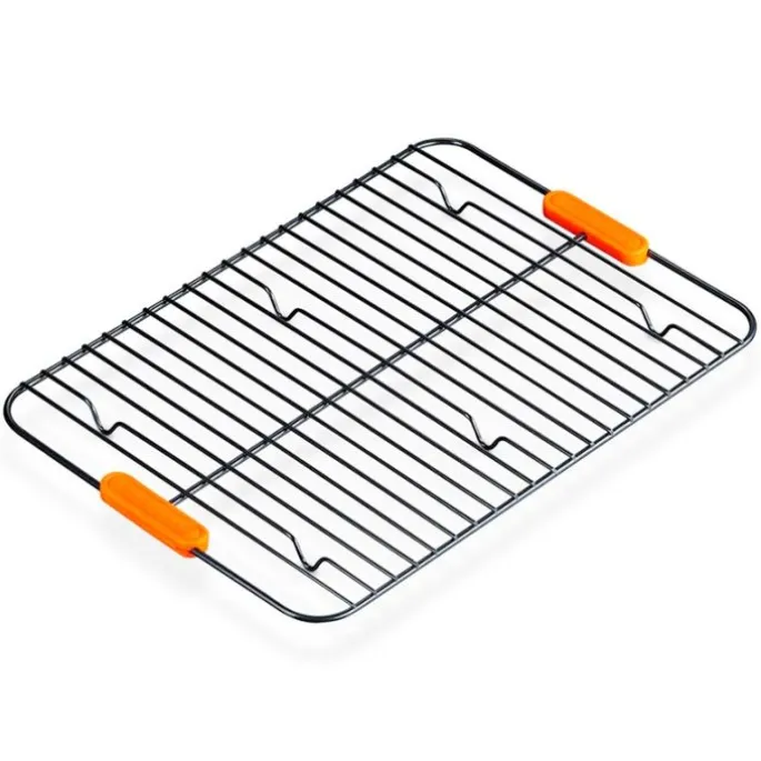 Rejilla enfriadora rectangular con patas 42 x 30 cm - Acero al carbono - Le Creuset
