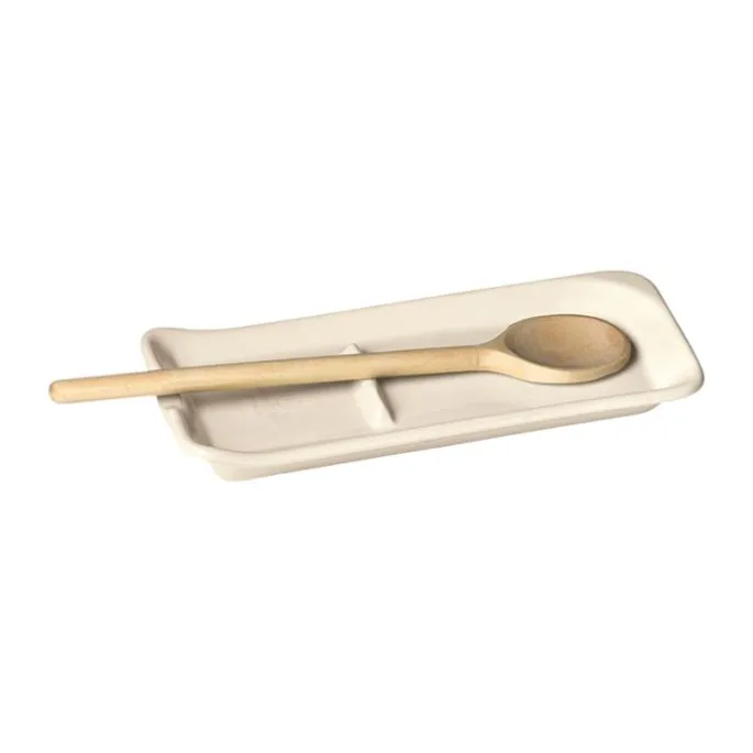 Reposa cucharas crema 22,5 cm - Cerámica - Emile Henry