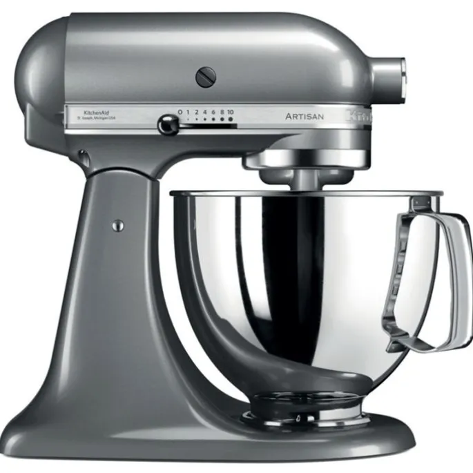 Robot amasador plata oscuro 4,8 l - Artisan 5KSM125 - KitchenAid + LIBRO