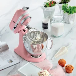 Robot amasador rosa pétalo mate 4,8 l - Artisan Elegance 5KSM175PS - KitchenAid + LIBRO