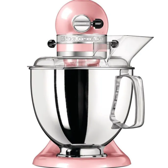 Robot amasador rosa seda 4,8 l - Artisan Elegance 5KSM175PS - KitchenAid + LIBRO + REGALO bol cerámica