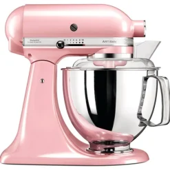 Robot amasador rosa seda 4,8 l - Artisan Elegance 5KSM175PS - KitchenAid + LIBRO + REGALO bol cerámica