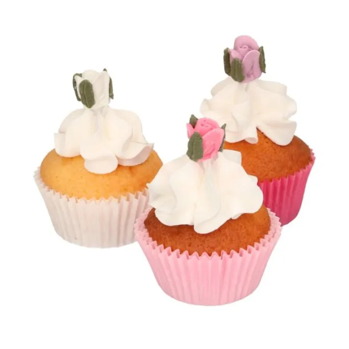 Rosas de azúcar 1 cm (16) - Sin gluten - Funcakes