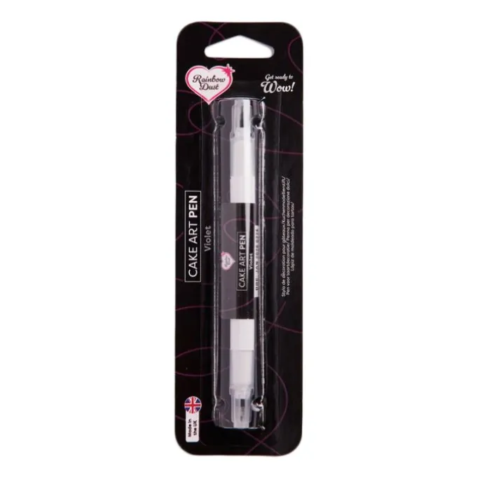 Rotulador comestible doble punta Cake Art Pen morado - Rainbow Dust