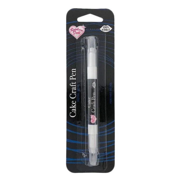Rotulador comestible doble punta azul real Food Art Pen - Rainbow Dust