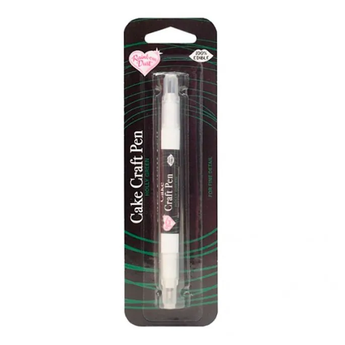 Rotulador comestible doble punta verde acebo Food Art Pen - Rainbow Dust