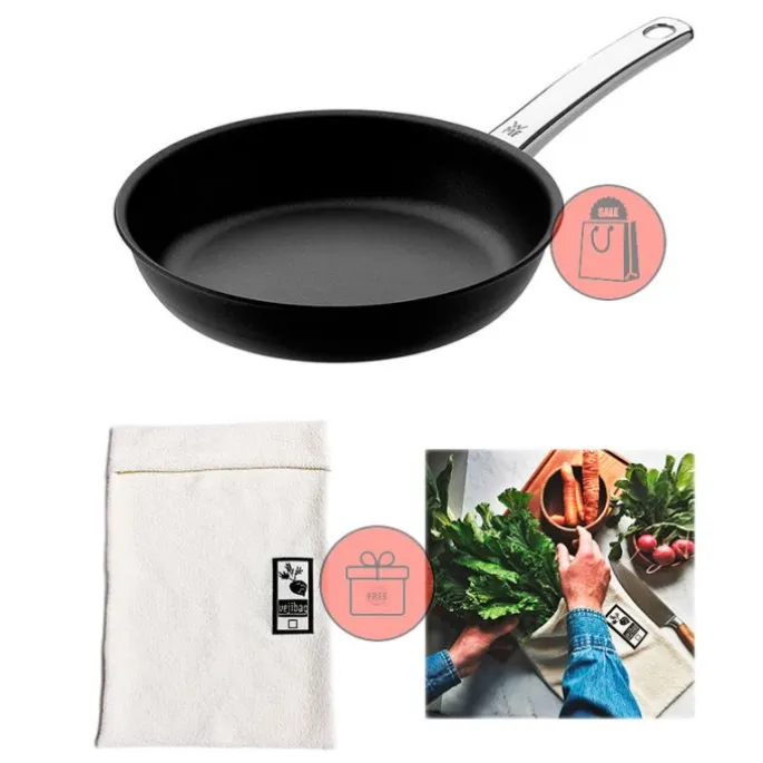 Sartén antiadherente Steak Profi 28 cm - Aluminio fundido - WMF + REGALO bolsa conservación