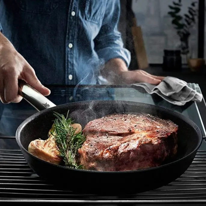 Sartén antiadherente Steak Profi 28 cm - Aluminio fundido - WMF + REGALO bolsa conservación