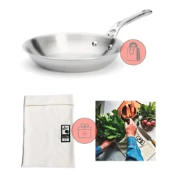 Sartén con mango Affinity 20 cm - Acero inoxidable - De Buyer + REGALO bolsa conservación