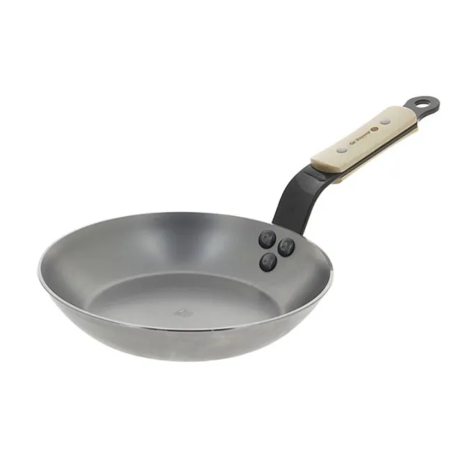 Sartén con mango de madera de haya 20 cm - Hierro mineral B - De Buyer