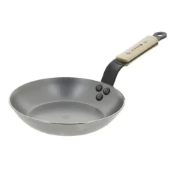 Sartén con mango de madera de haya 24 cm - Hierro mineral B - De Buyer