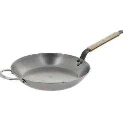 Sartén con mango de madera de haya 32 cm - Hierro mineral B - De Buyer