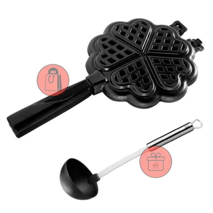 Sartén para 5 gofres de corazones - Nordic Ware + REGALO cucharón