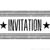 Sello de madera vintage Invitation - Artemio