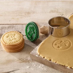 Sello de silicona con mango para galletas Muñeco de jengibre 7 cm - Birkmann