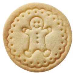 Sello de silicona con mango para galletas Muñeco de jengibre 7 cm - Birkmann