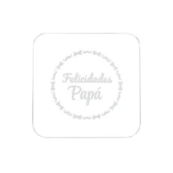 Sello para galletas Felicidades Papá - Metacrilato grabado
