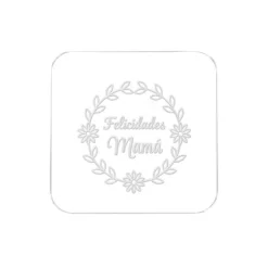 Sello para galletas Felicidades Mamá - Metacrilato grabado
