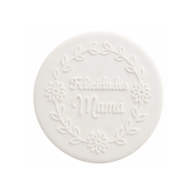 Sello para galletas Felicidades Mamá - Metacrilato grabado