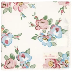 Servilleta de algodón con encaje Madison White 40 cm - GreenGate