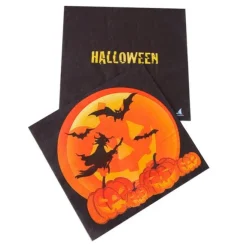 Servilletas de papel calabazas Halloween (20) - Conver Party