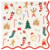 Servilletas de papel con ondas Jolly Navidad (16) - Meri Meri