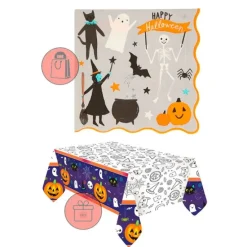 Servilletas de papel con ondas Happy Halloween (16) - Meri Meri + REGALO mantel