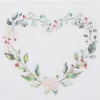 Servilletas de papel corazón flores (20)
