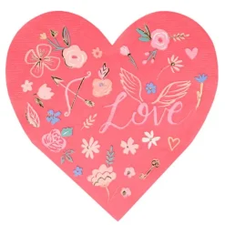 Servilletas de papel corazón Love (16) - Meri Meri