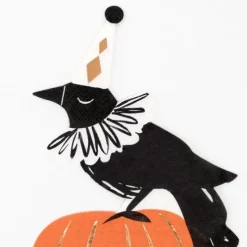 Servilletas de papel cuervo y calabaza Halloween (16) - Meri Meri