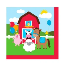 Servilletas de papel pequeñas animales de la granja (16) - Creative Converting