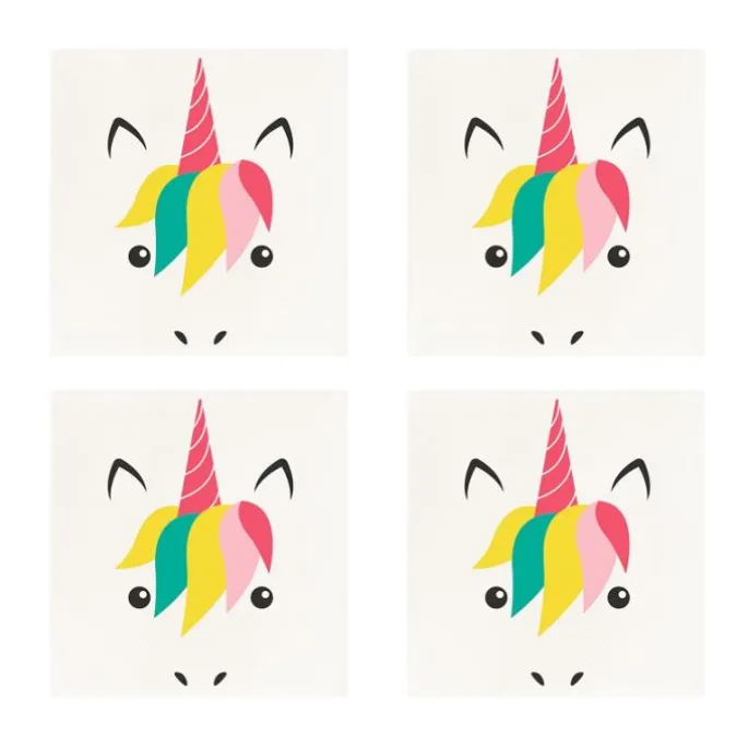Servilletas de papel pequeñas cara de unicornio (20) - My Little Day