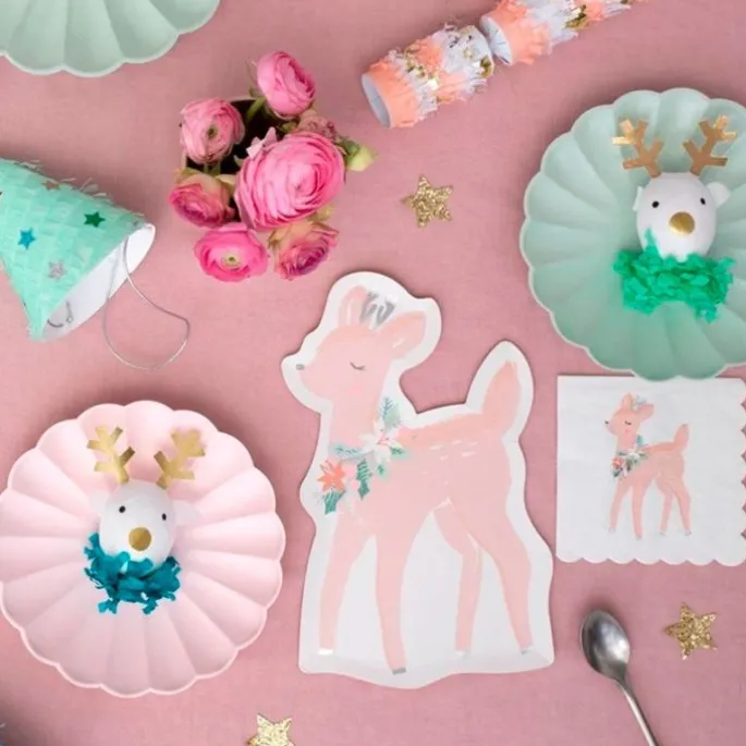 Servilletas de papel pequeñas cervatillo Navidad (16) - Meri Meri