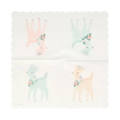 Servilletas de papel pequeñas cervatillo Navidad (16) - Meri Meri