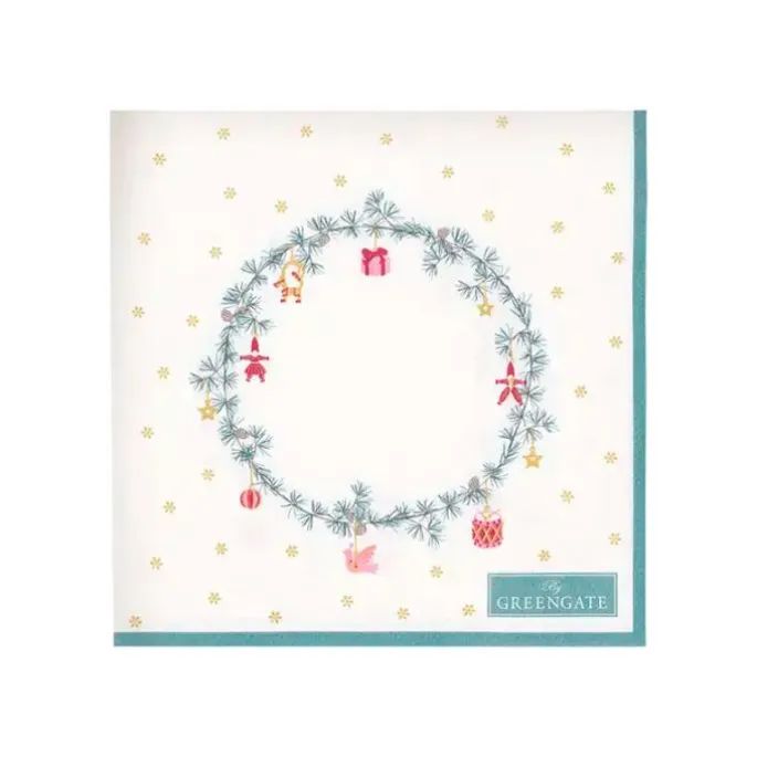Servilletas de papel pequeñas Juana White (20) - GreenGate