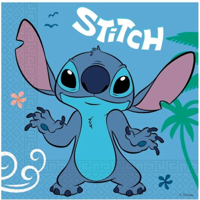 Servilletas de papel Stitch y Angel (20) - Decorata Party