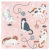 Servilletas rosas gatos (20) - My Little Day