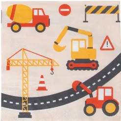 Servilletas vehículos de la construcción (20) - My Little Day