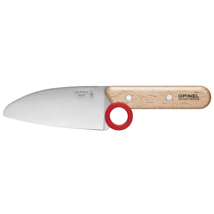 Set de cuchillo, pelador y protector de dedos Le Petit Chef - Acero inoxidable - Opinel