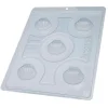 Set de moldes para chocolate 5 conchas marinas