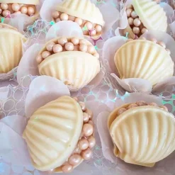 Set de moldes para chocolate 5 conchas marinas