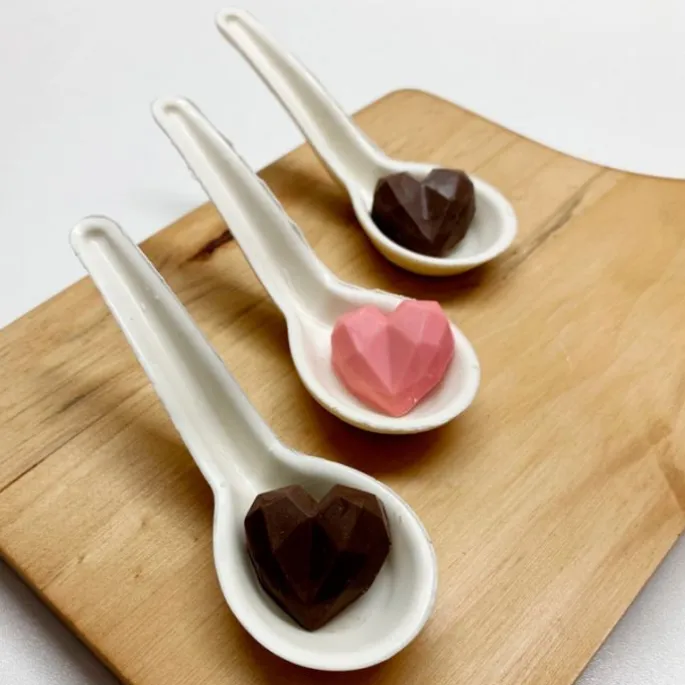 Set de moldes para chocolate 3 cucharas
