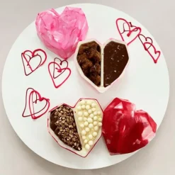 Set de moldes para chocolate 2 corazones