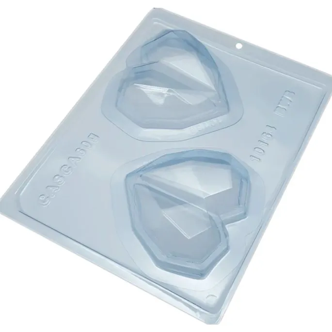 Set de moldes para chocolate 2 corazones