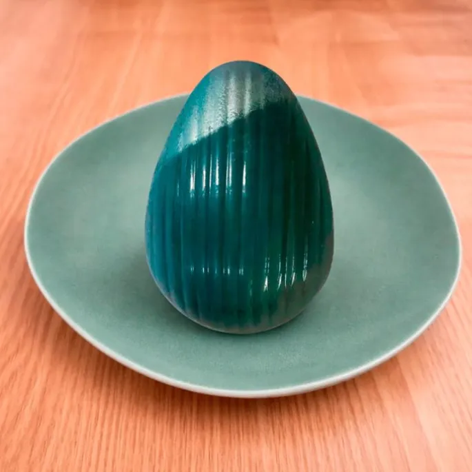 Set de moldes para chocolate huevo de Pascua con textura
