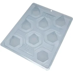 Set de moldes para chocolate 8 pirámides