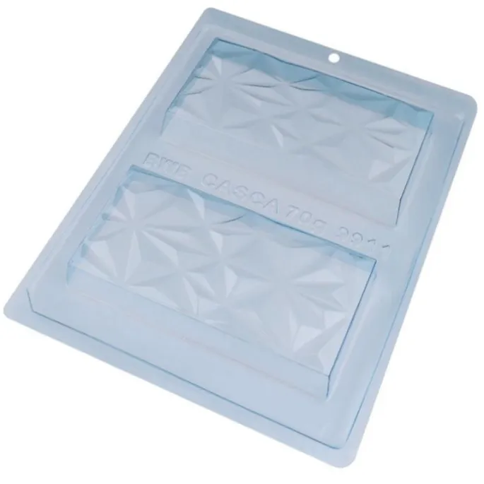 Set de moldes para chocolate 2 tabletas triángulos